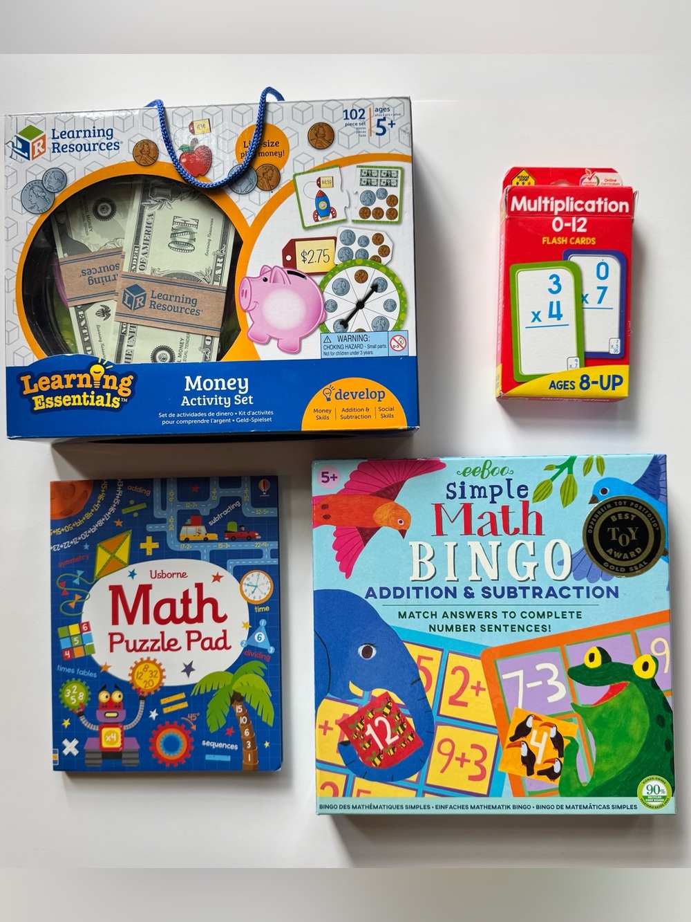 Eeboo and Learning Resources Math Activity Set